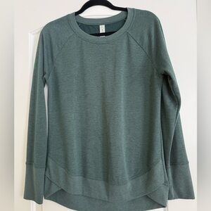 Balance Collection Teal Long Sleeve Sweatshirt